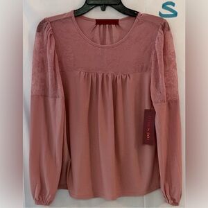 Chic Mauve Long Sleeve Blouse